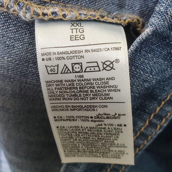 Old Navy Denim Popover Shirt Dress Womens Blue Jean Jumper Shift Size XXL - Picture 7 of 13